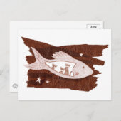 Postkarte für Weltraumfreunde (Vorne/Hinten)