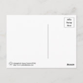 Postkarte für Weltraumfreunde (Rückseite)