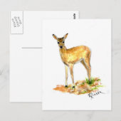 Postkarte für Wildtiere (Vorne/Hinten)