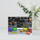 Postkarte für wissenschaftliche Chemie (Stehend Vorderseite)