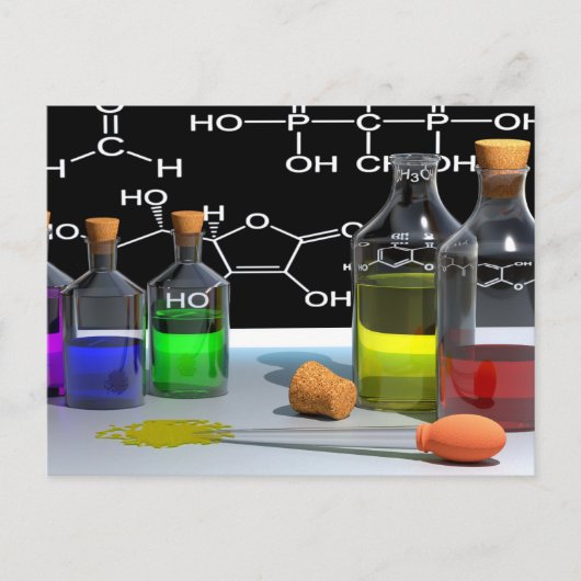 Postkarte für wissenschaftliche Chemie (Vorderseite)