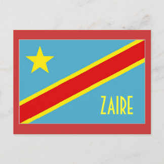 Postkarte für Zaire-Flagge