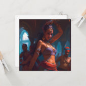 Postkarte für zauberhafte Bauchtänzer (Vorderseite/Rückseite Beispiel)