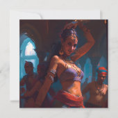 Postkarte für zauberhafte Bauchtänzer (Vorderseite)