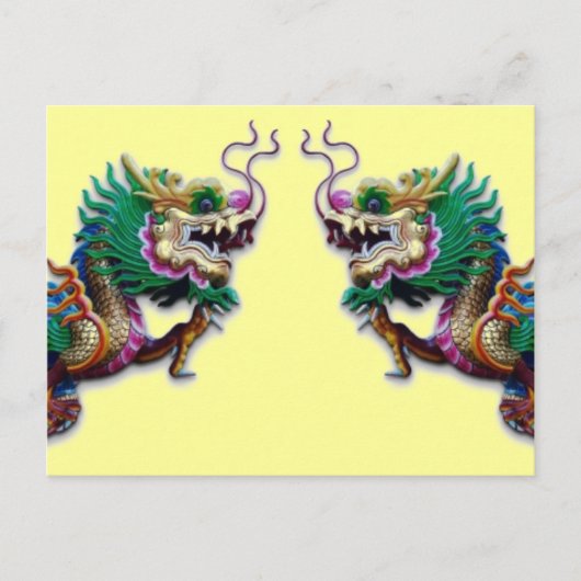 Postkarte für zwei Drachen (Vorderseite)