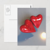 Postkarte für zwei Herzen (Vorne/Hinten)