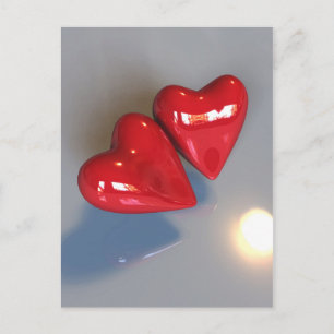 Postkarte für zwei Herzen