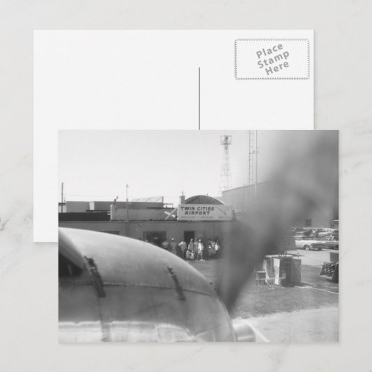 Postkarte für zwei Städte (Vorne/Hinten)