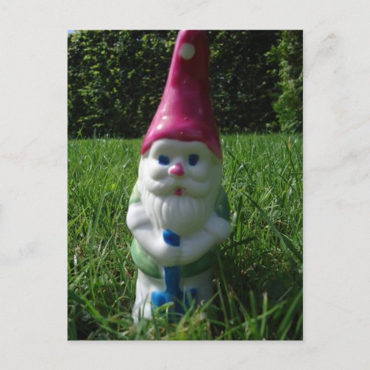 Postkarte "Gartenzwerg" (Vorderseite)