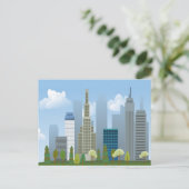 Postkarte Gebäude der Stadt (Stehend Vorderseite)