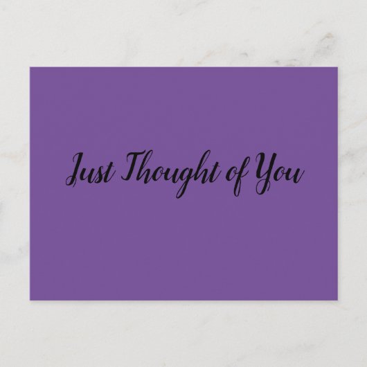 Postkarte - Gedanken: Abendessen Datum? Wann? Wo? (Vorderseite)