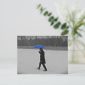 Postkarte - gegen den Schnee (Stehend Vorderseite)