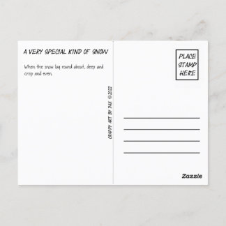 Postkarte, Gelb, Schnee, Gelber Schnee, Winter Postkarte