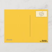 Postkarte - Gelbe Blume (Rückseite)