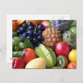 Postkarte, gemischtes Obst Foto Postkarte (Vorne/Hinten)