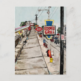 Postkarte "Genf- On-the-Lake Street View"