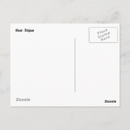 Postkarte "Gent" (Rückseite)