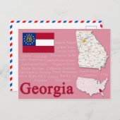 Postkarte "Georgien" (Vorne/Hinten)