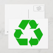 Postkarte gerecycelt (Vorne/Hinten)