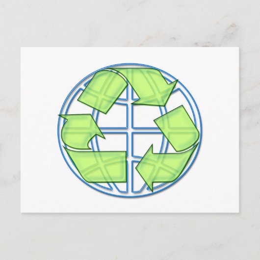 Postkarte gerecycelt (Vorderseite)