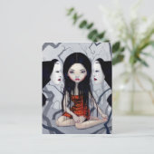 Postkarte "Gesichtslose Geister" (Stehend Vorderseite)