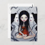 Postkarte "Gesichtslose Geister" (Vorne/Hinten)