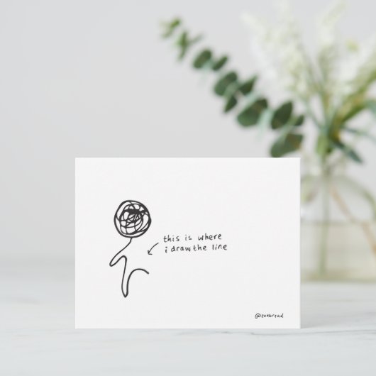 Postkarte gezeichnet (Stehend Vorderseite)