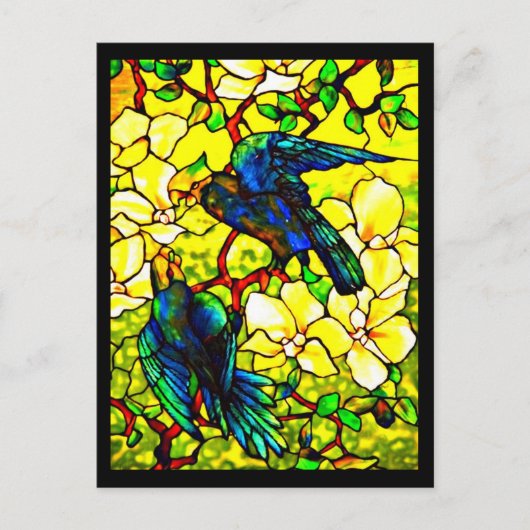 Postkarte: Glass-Louis Tiffany 15 Postkarte (Vorderseite)