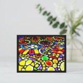 Postkarte: Glass-Louis Tiffany 17 Postkarte (Stehend Vorderseite)