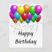 Postkarte - glücklicher Geburtstag (Vorderseite)