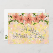 Postkarte - Glücklicher Muttertag (Vorne/Hinten)