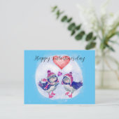 Postkarte Glücklicher Valentinstag (Stehend Vorderseite)