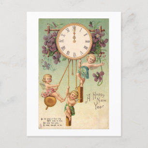 Postkarte: Glückliches neues Jahr Postkarte