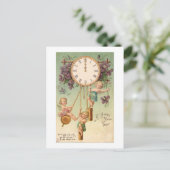 Postkarte: Glückliches neues Jahr Postkarte (Stehend Vorderseite)