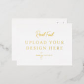 Postkarte Gold Foil Landschaft (Vorderseite/Rückseite)