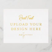 Postkarte Gold Foil Landschaft (Vorderseite)