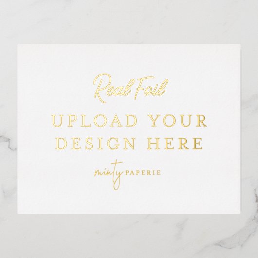 Postkarte Gold Foil Landschaft (Vorderseite)