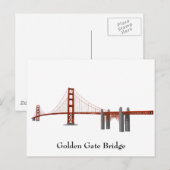 Postkarte: Golden Gate Bridge Postkarte (Vorne/Hinten)