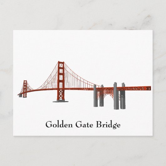 Postkarte: Golden Gate Bridge Postkarte (Vorderseite)