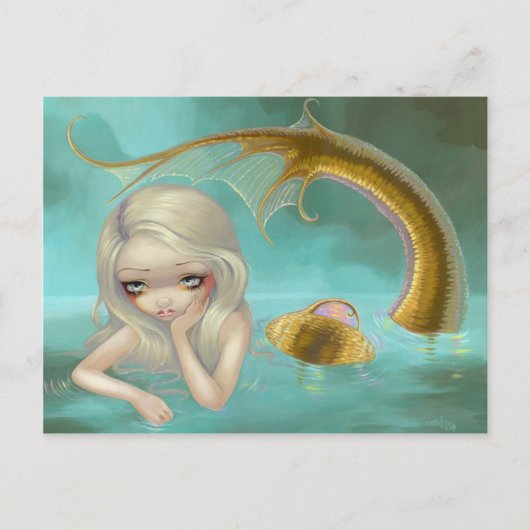 Postkarte "Golden Mermaid" (Vorderseite)
