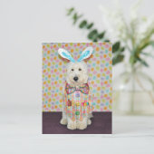 Postkarte Goldendoodle Ostern (Stehend Vorderseite)