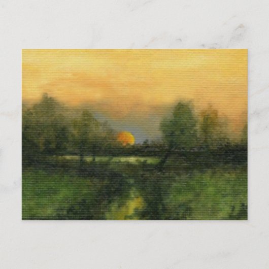 Postkarte "Goldene Moonrise" (Vorderseite)