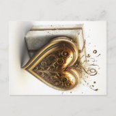 Postkarte "Goldenes Herz" (Vorderseite)