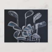 Postkarte "Golf Outning Notice" (Vorderseite)