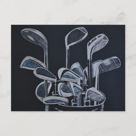 Postkarte "Golf Outning Notice" (Vorderseite)