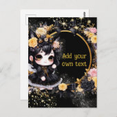 POSTKARTE | Goth Girls Kawaii Chibi Niedlich Custo (Vorne/Hinten)