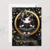 POSTKARTE | Goth Girls Kawaii Chibi Niedlich Custo (Vorne/Hinten)