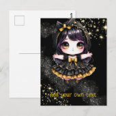 POSTKARTE | Goth Girls Kawaii Chibi Niedlich Custo (Vorne/Hinten)
