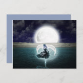 Postkarte "Goth Moon Engel" (Vorne/Hinten)