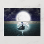 Postkarte "Goth Moon Engel" (Vorderseite)
